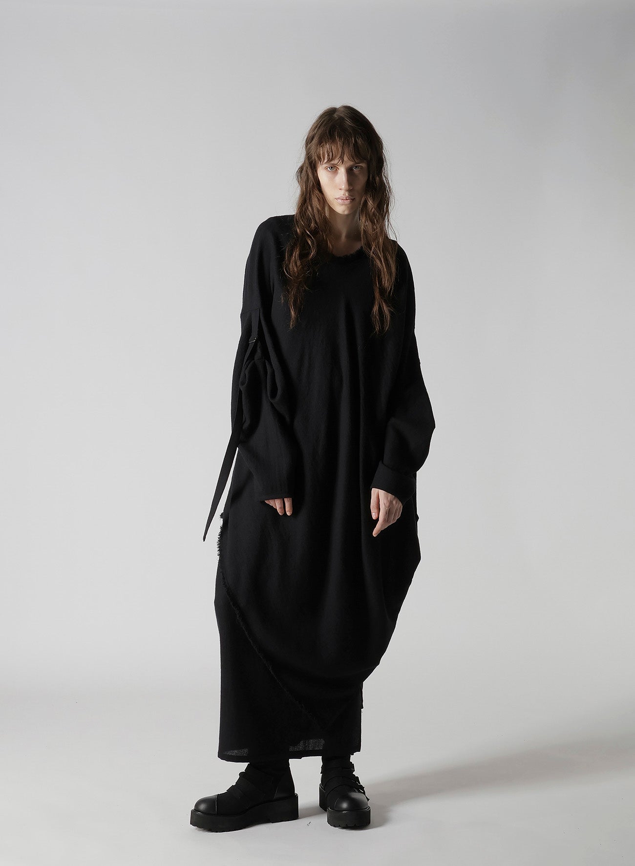 WOOL VIYELLA LAYERED DRESS