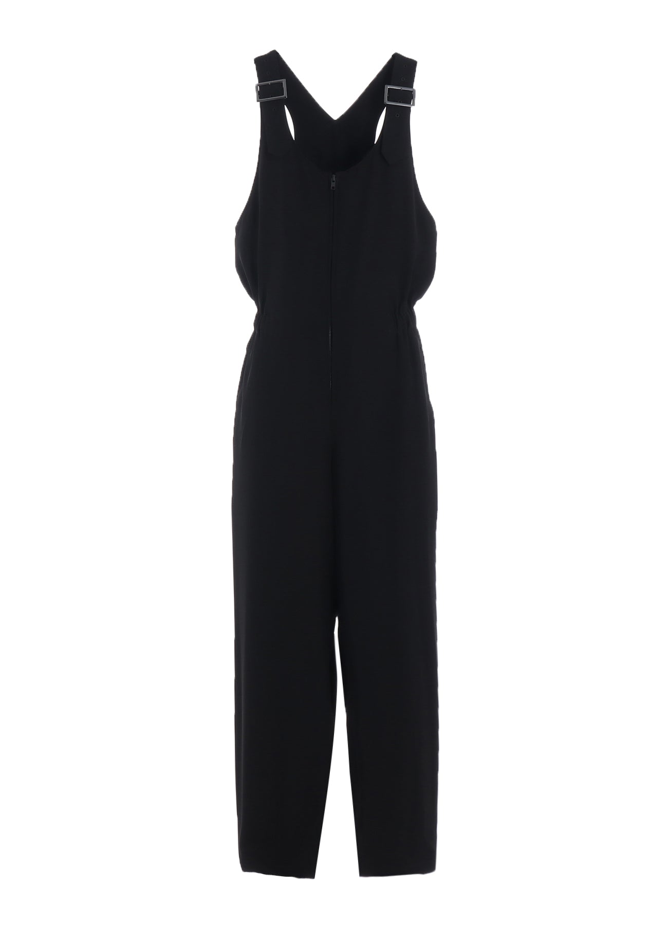 DOUBLE SATIN FRONT ZIP OVERALL