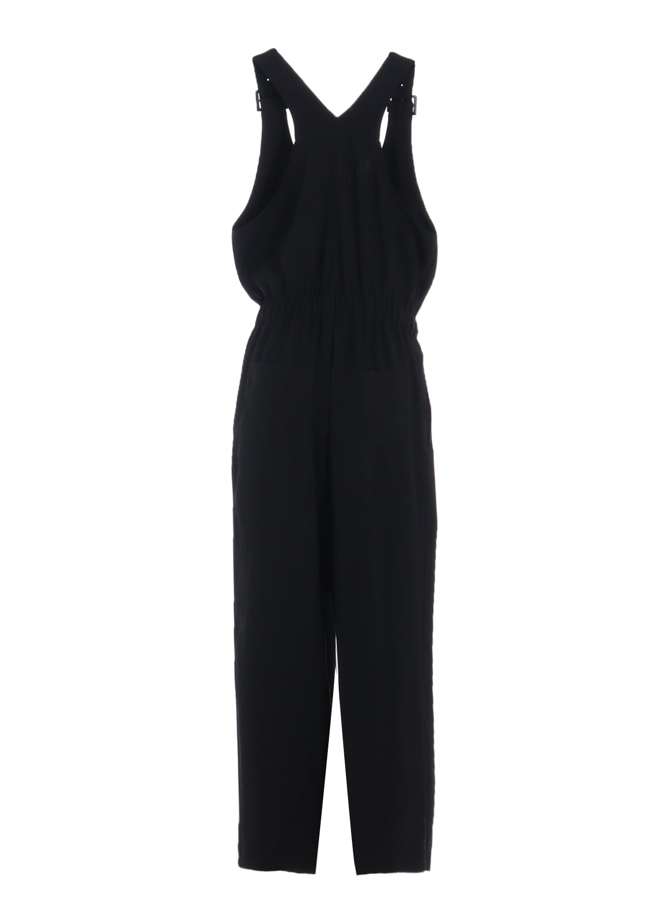 DOUBLE SATIN FRONT ZIP OVERALL