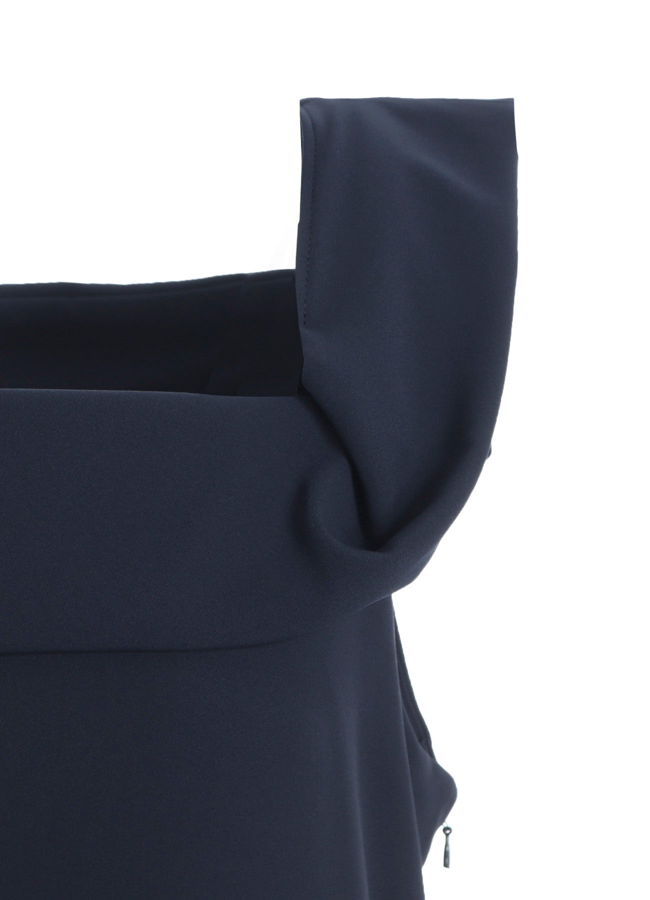 DOUBLE SATIN SQUARE FRILL DRESS B