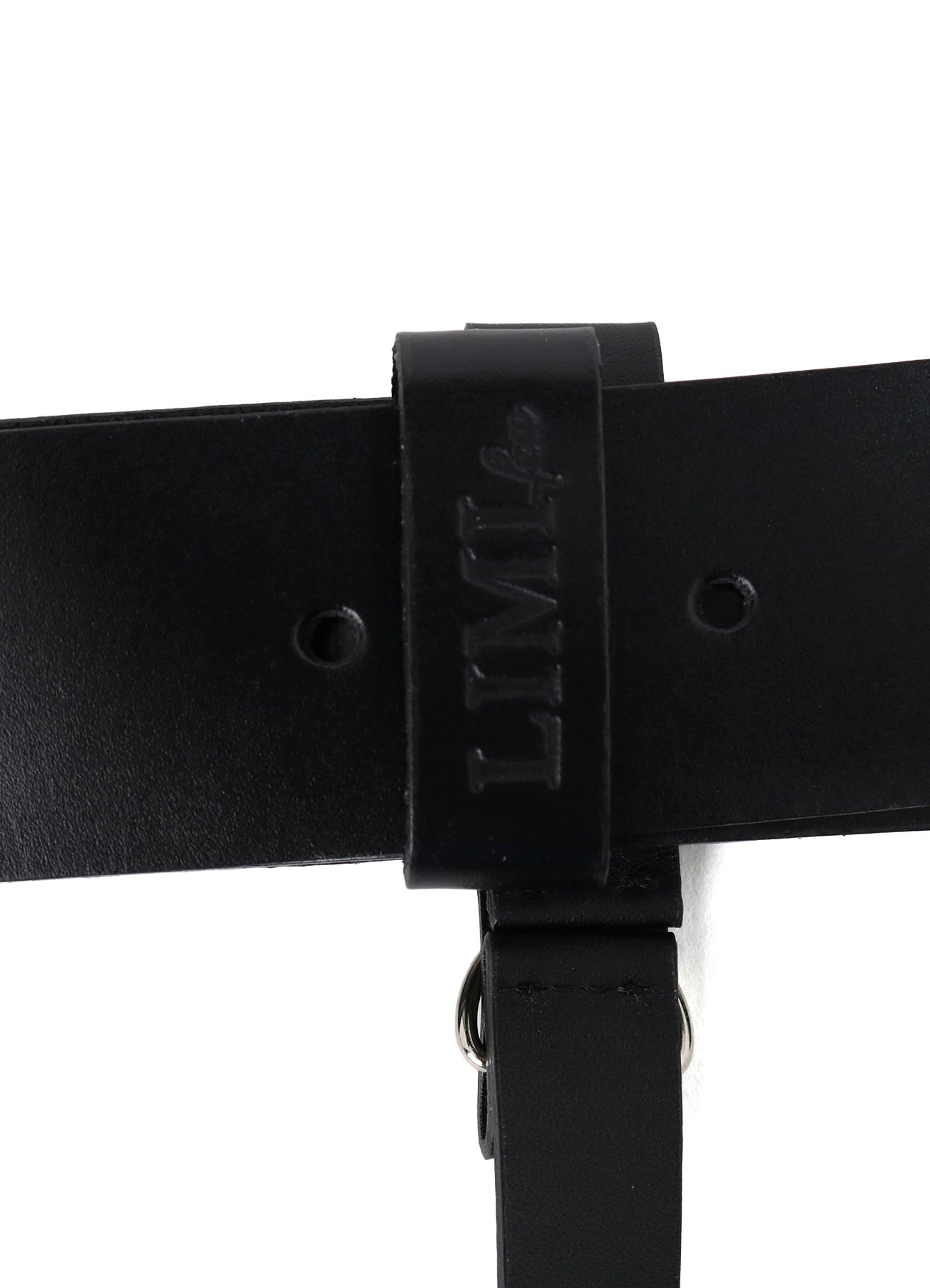 MATTE GLASS LEATHER HARNESS BELT