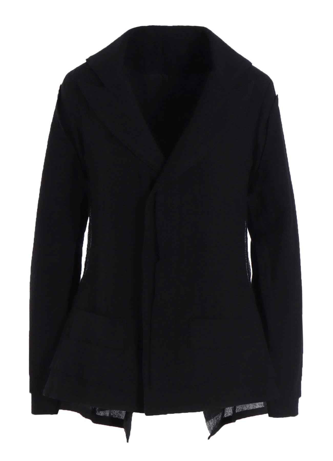 WOOL GAUZE LAYERED JACKET
