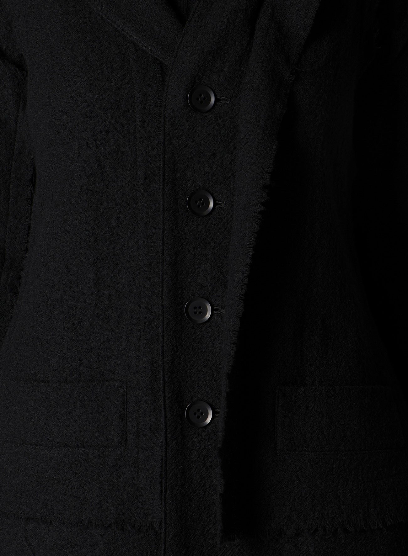 WOOL GAUZE LAYERED JACKET