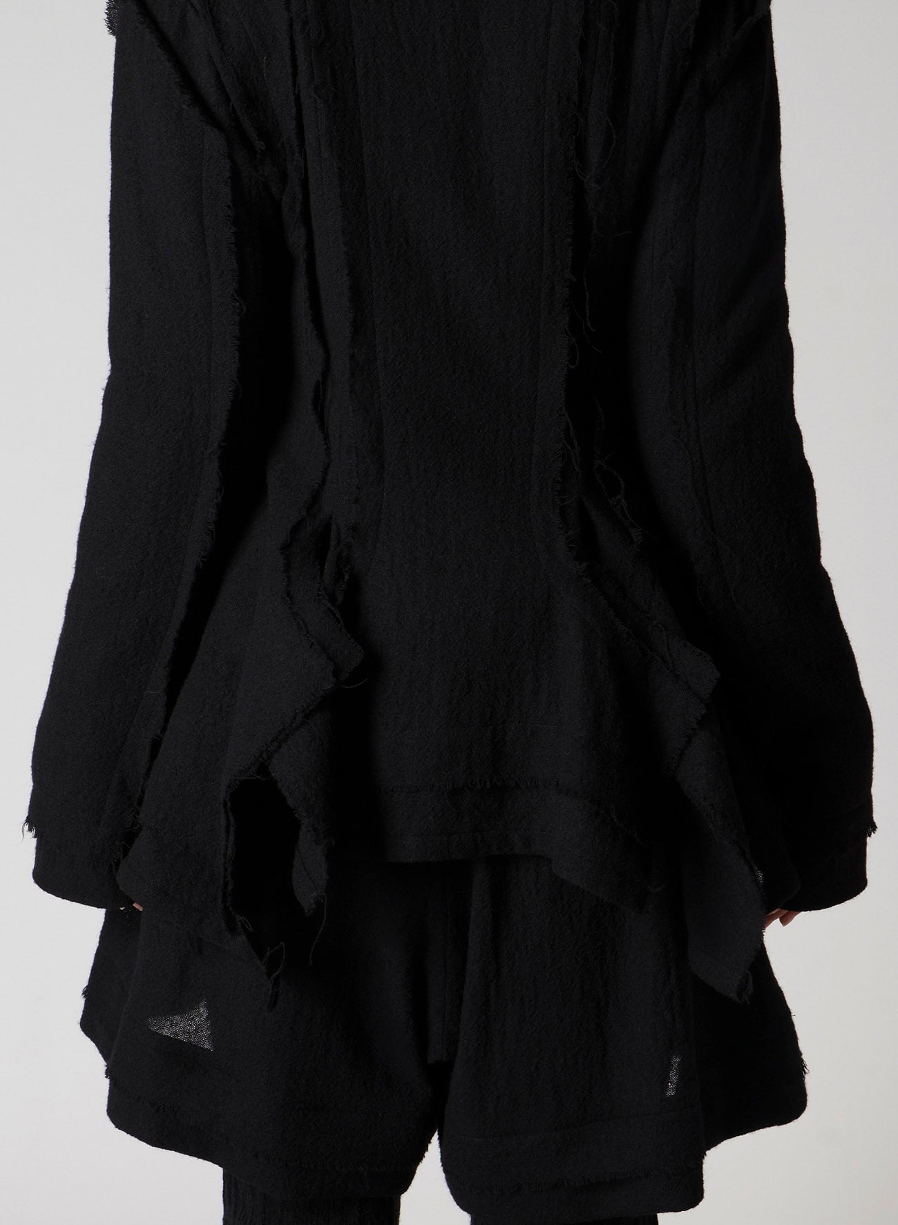 WOOL GAUZE LAYERED JACKET
