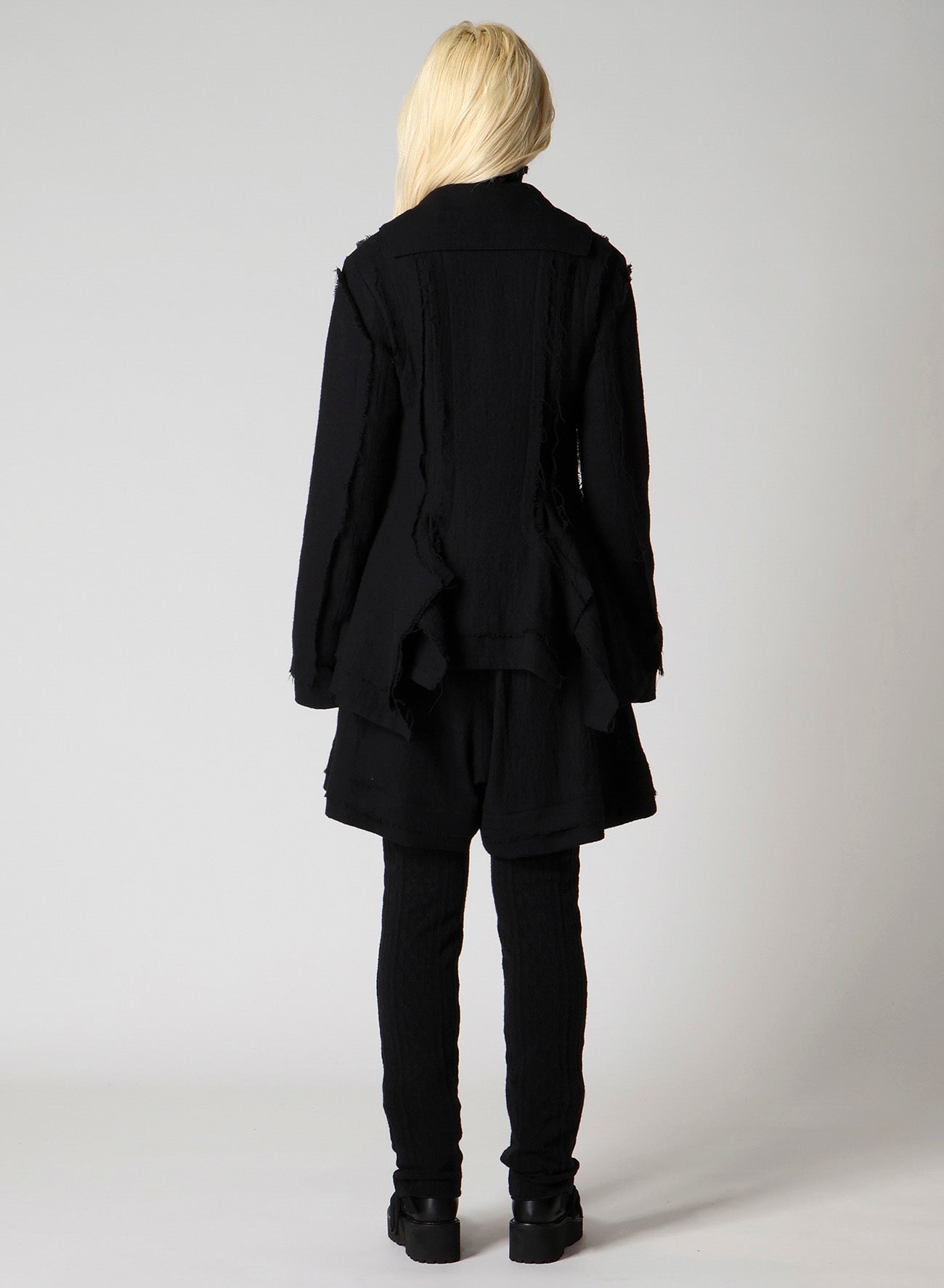 WOOL GAUZE LAYERED JACKET