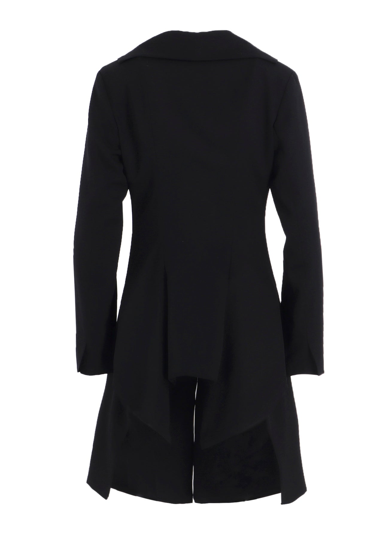 WOOL GABARDINE FRILLED JACKET