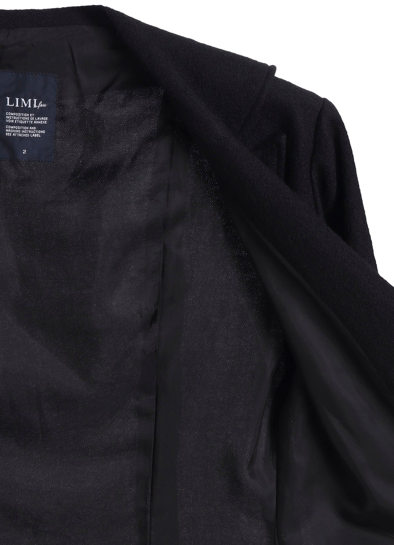 WOOL GAUZE FRILLED JACKET