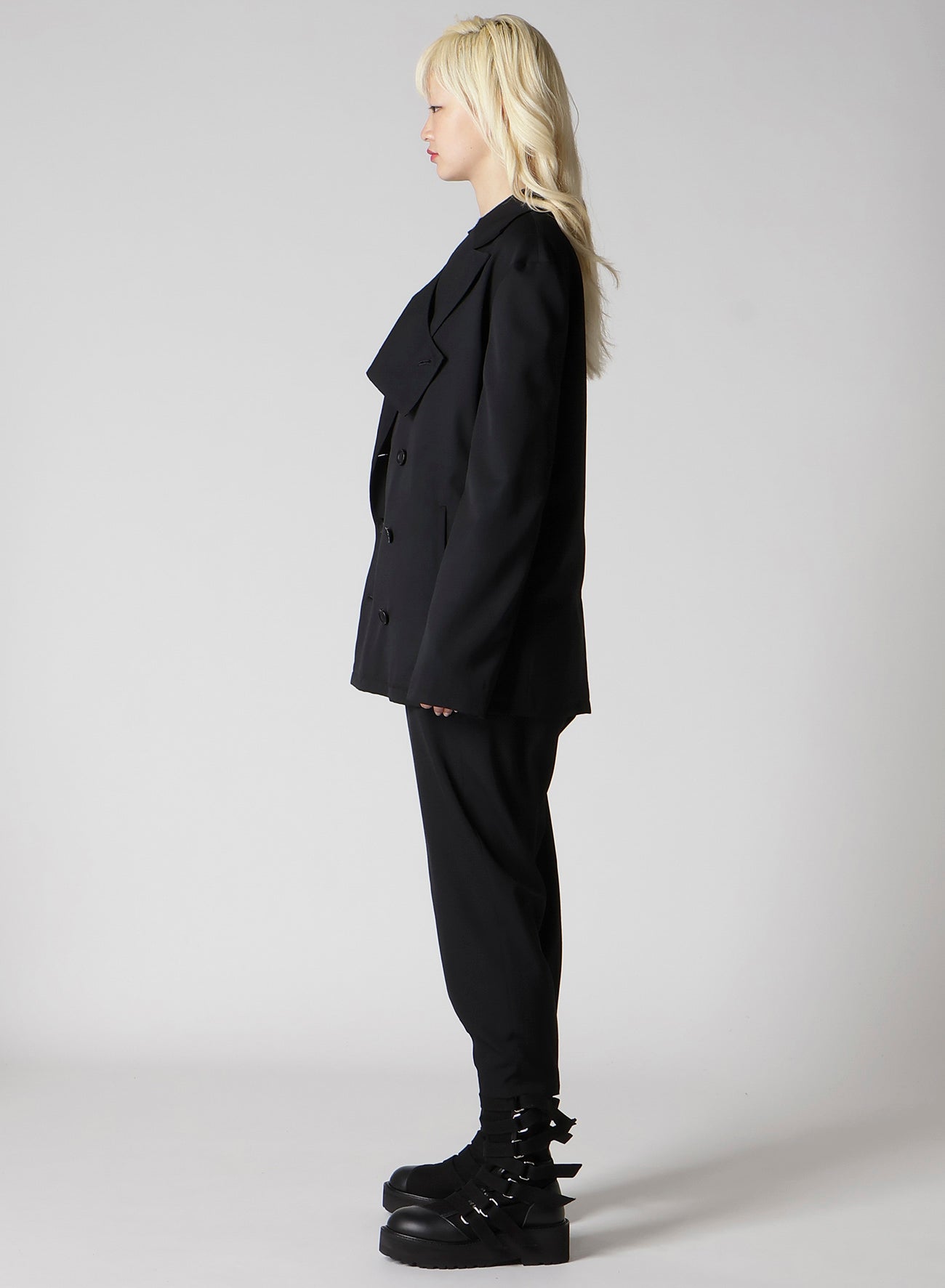 WOOL GABARDINE DOUBLE JACKET
