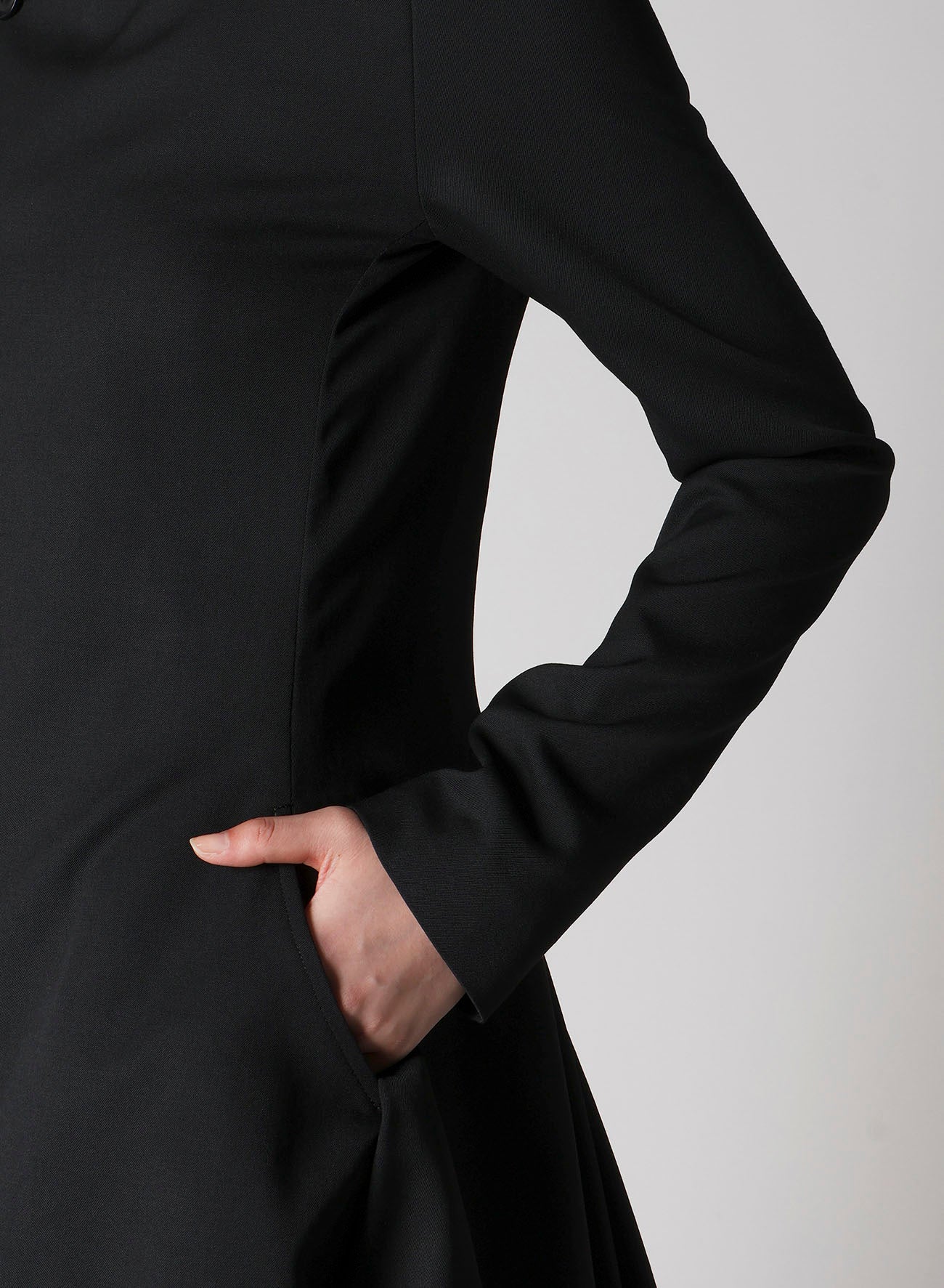 WOOL GABARDINE PUFF JACKET