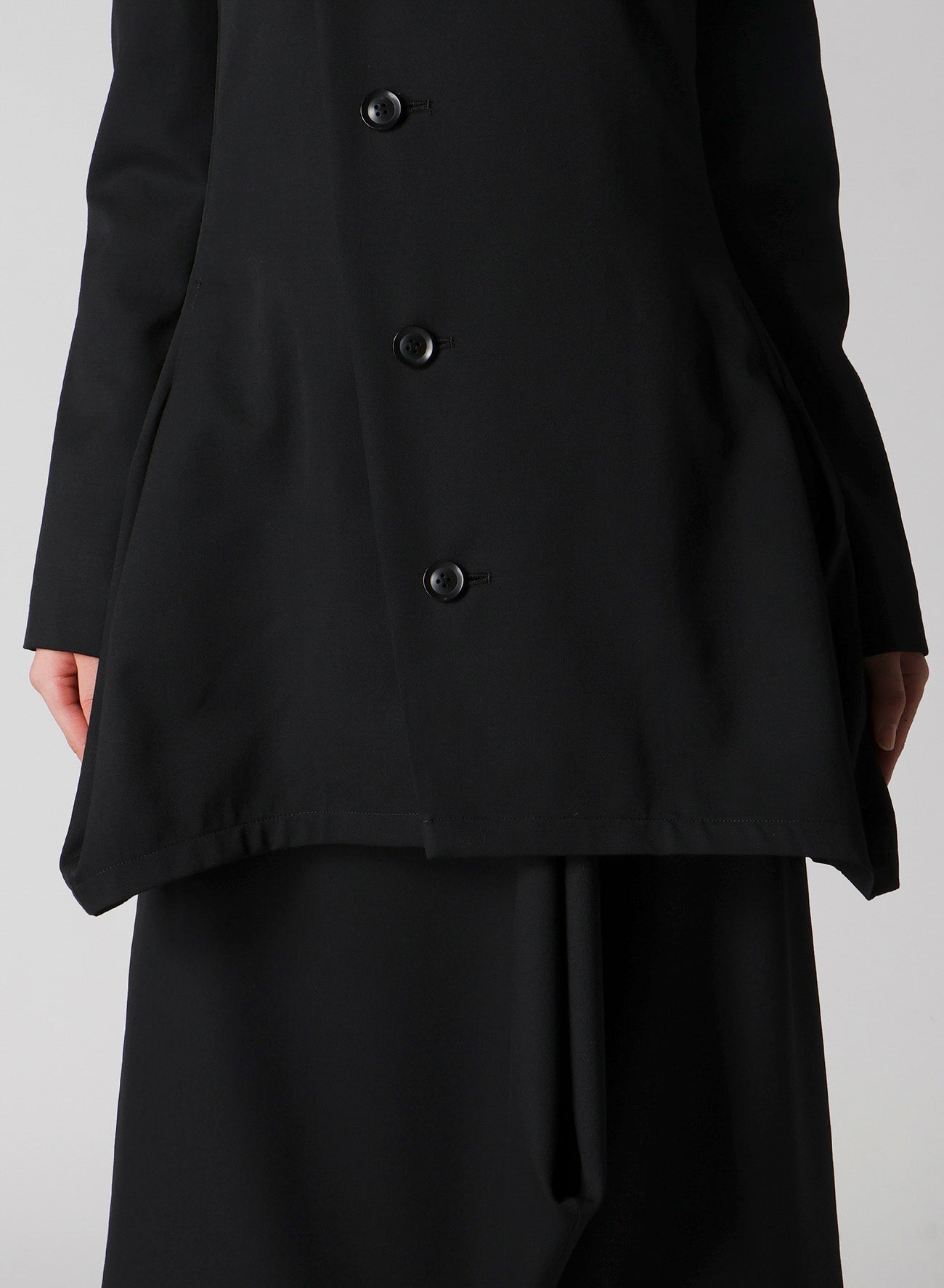 WOOL GABARDINE PUFF JACKET