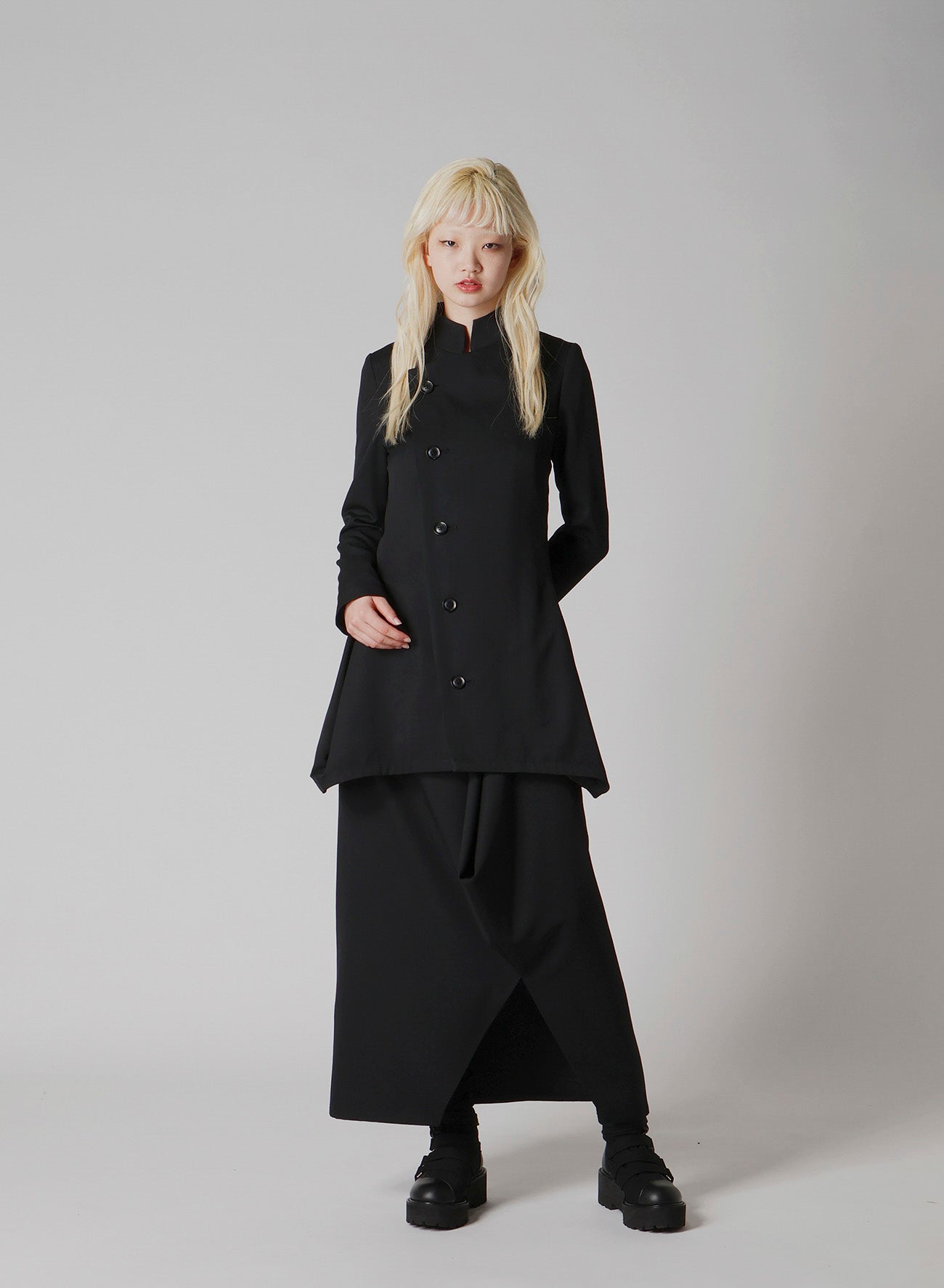 WOOL GABARDINE PUFF JACKET