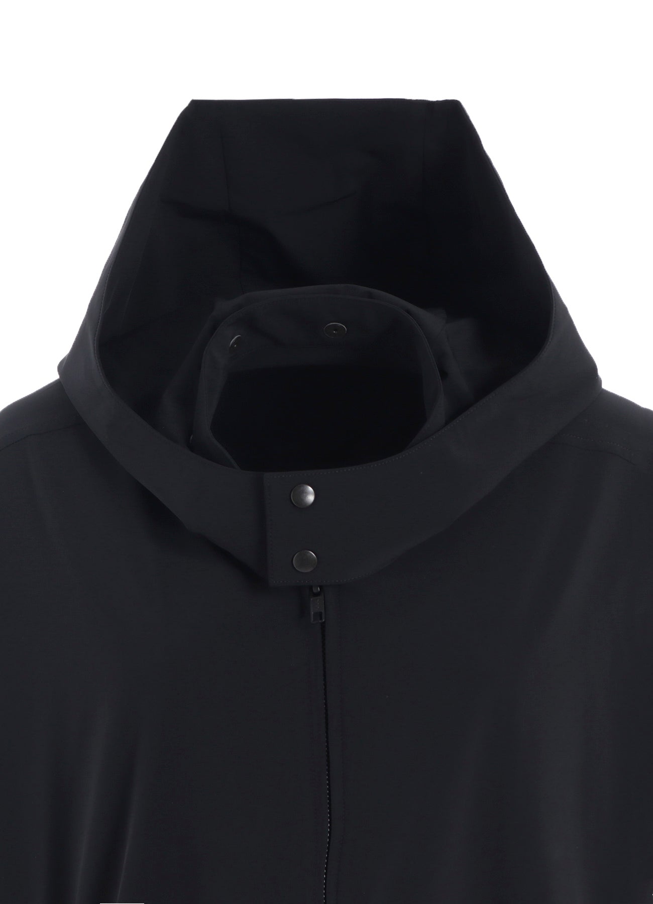 ASYMMETRY BLOUSON WITH HOODIE
