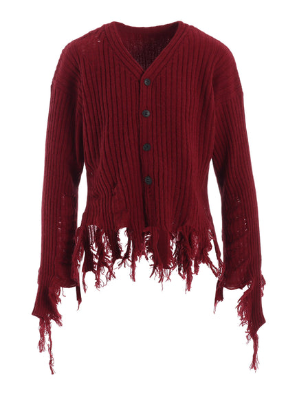 CRUSHED RIB CARDIGAN