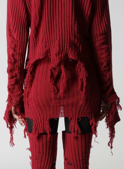 CRUSHED RIB CARDIGAN