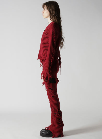 CRUSHED RIB CARDIGAN