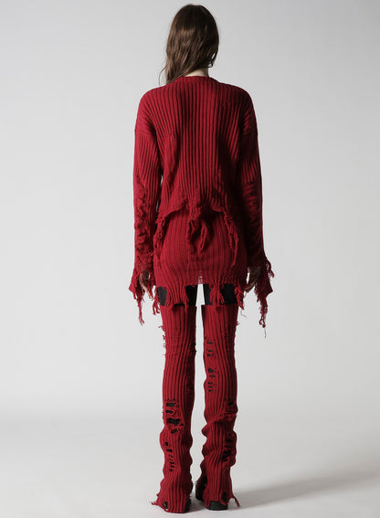 CRUSHED RIB CARDIGAN