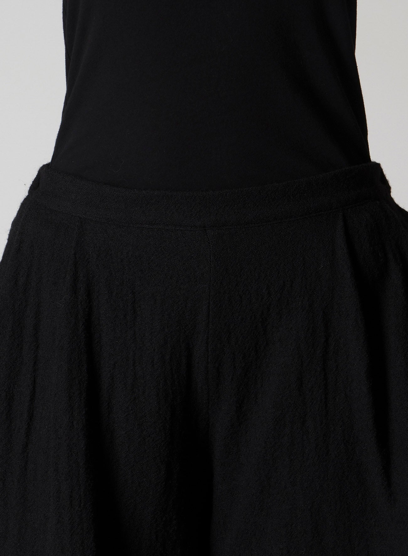 WOOL GAUZE LEGGINGS ATTACHED PANTS