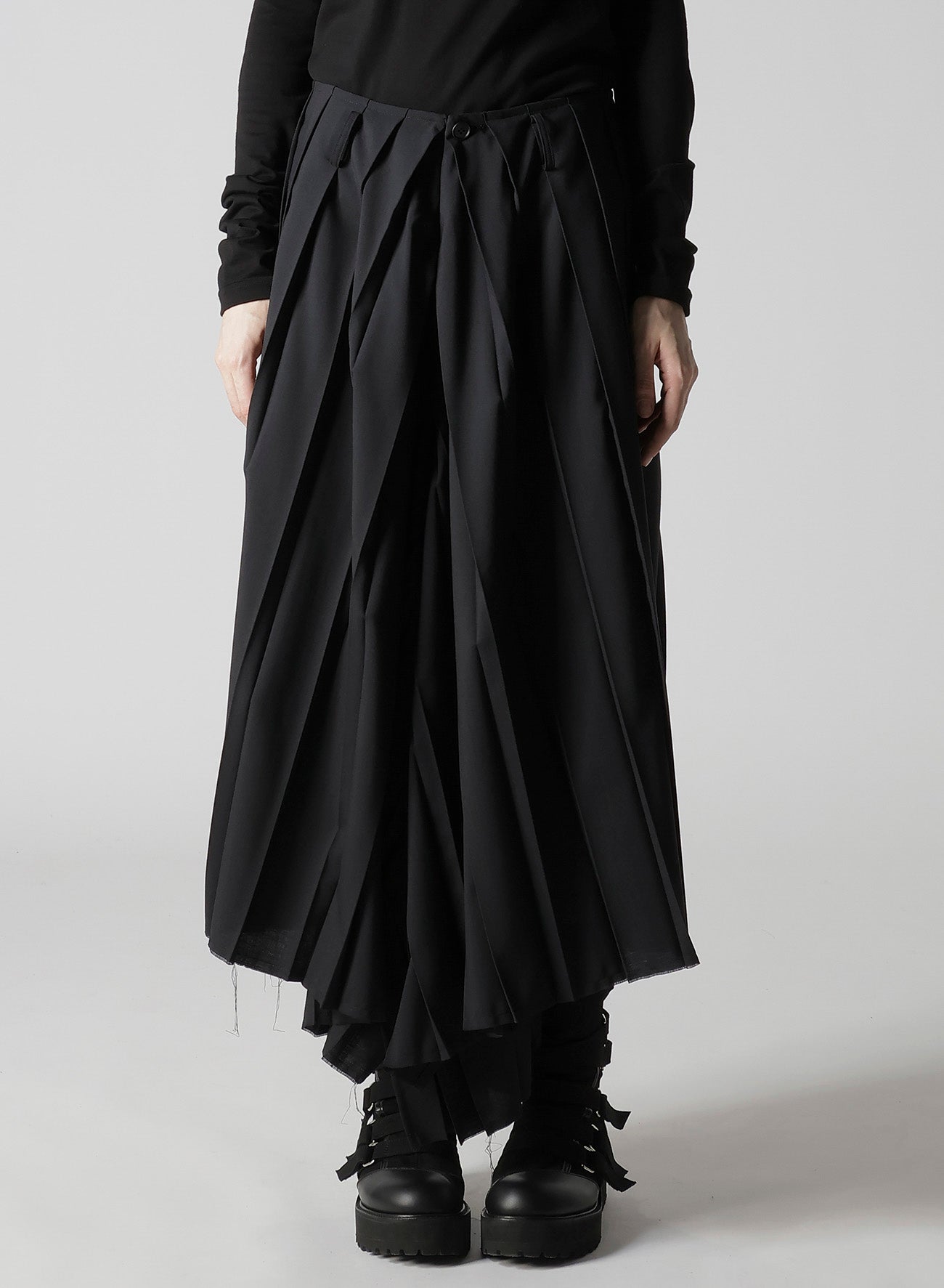 TROPICAL PLEATS WIDE PANTS
