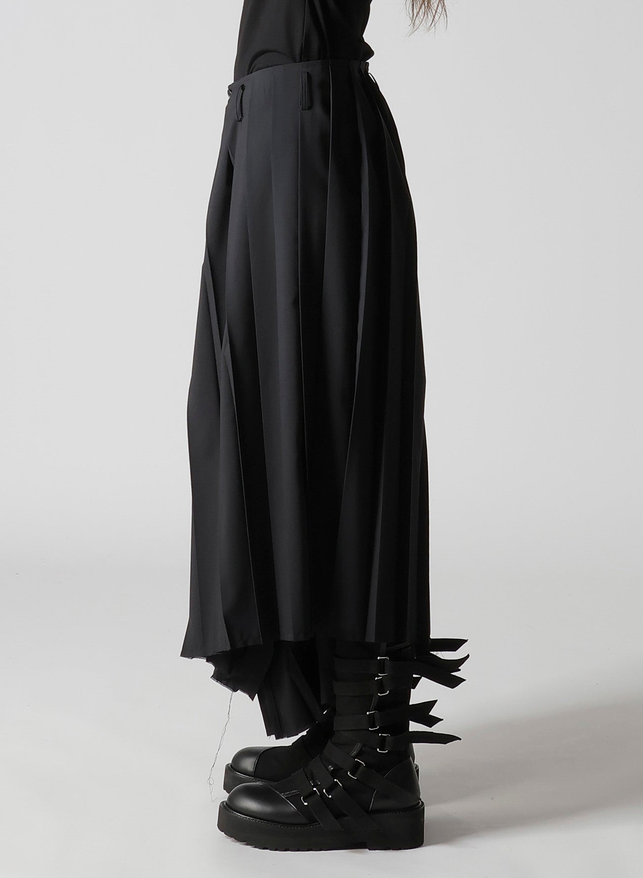 TROPICAL PLEATS WIDE PANTS