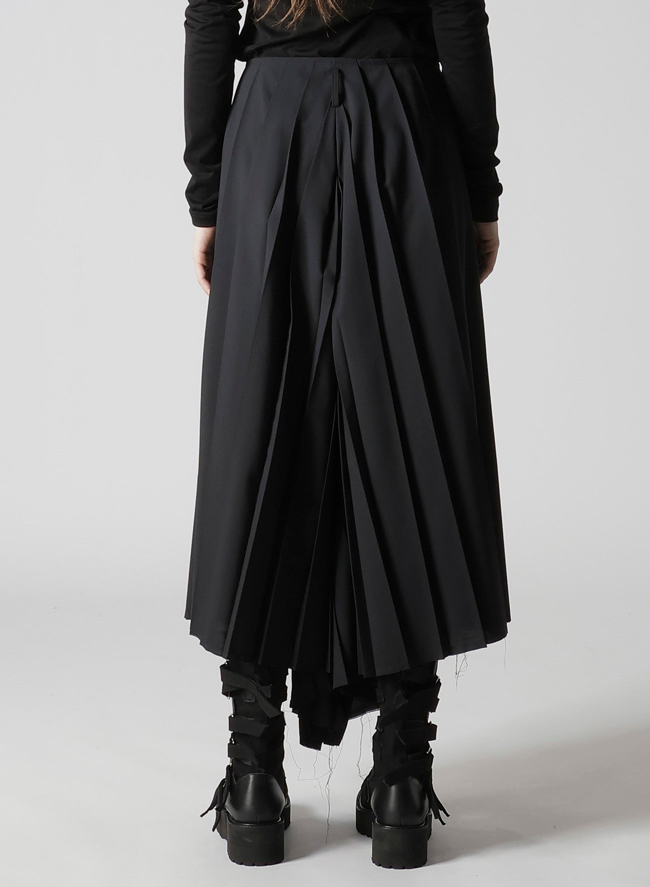 TROPICAL PLEATS WIDE PANTS