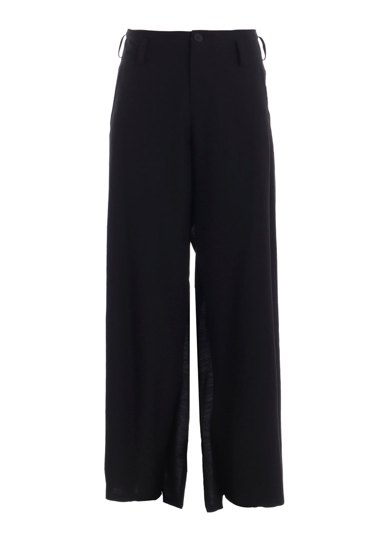 MILLED GABARDINE FRILLED PANTS