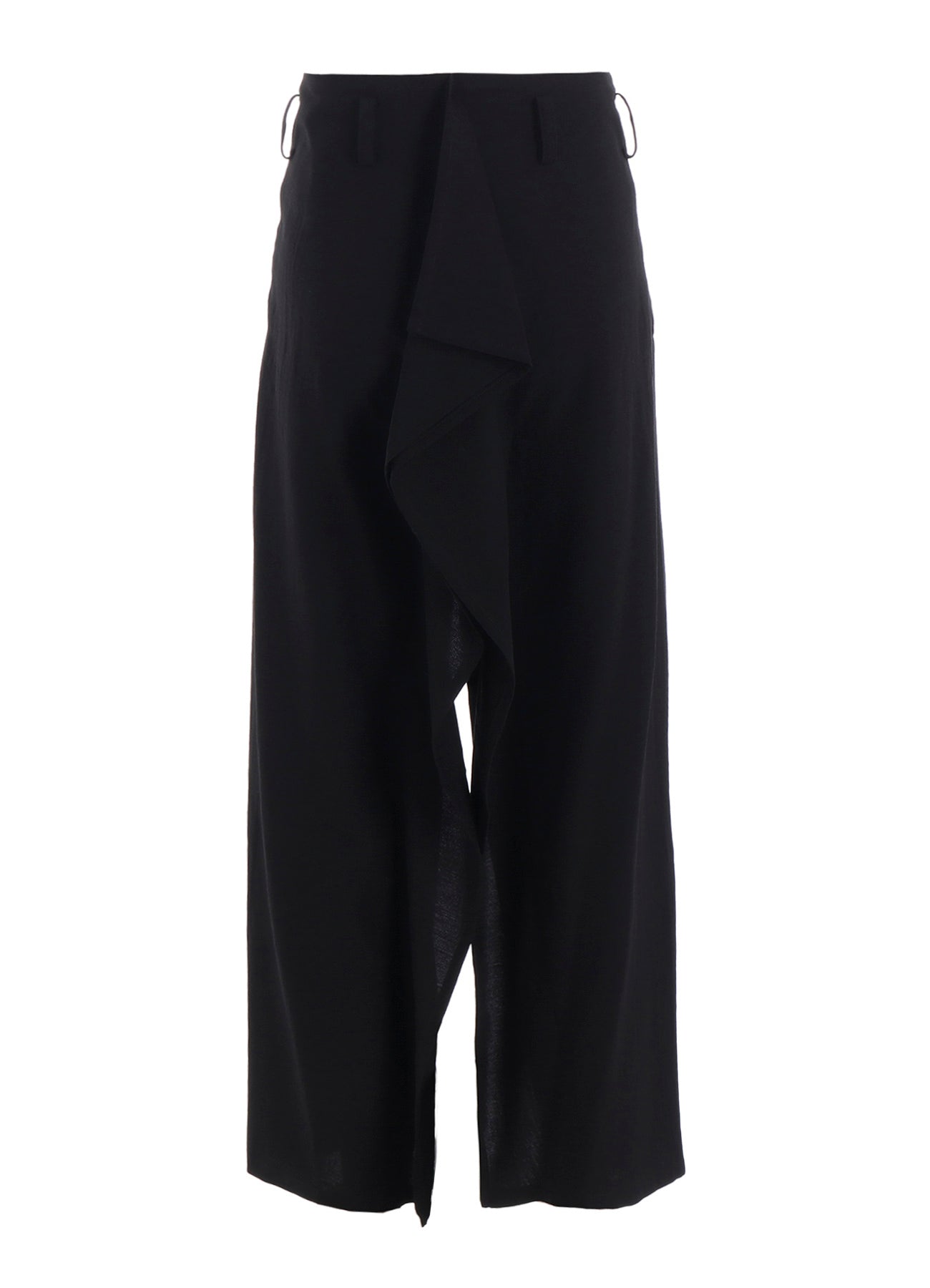 MILLED GABARDINE FRILLED PANTS