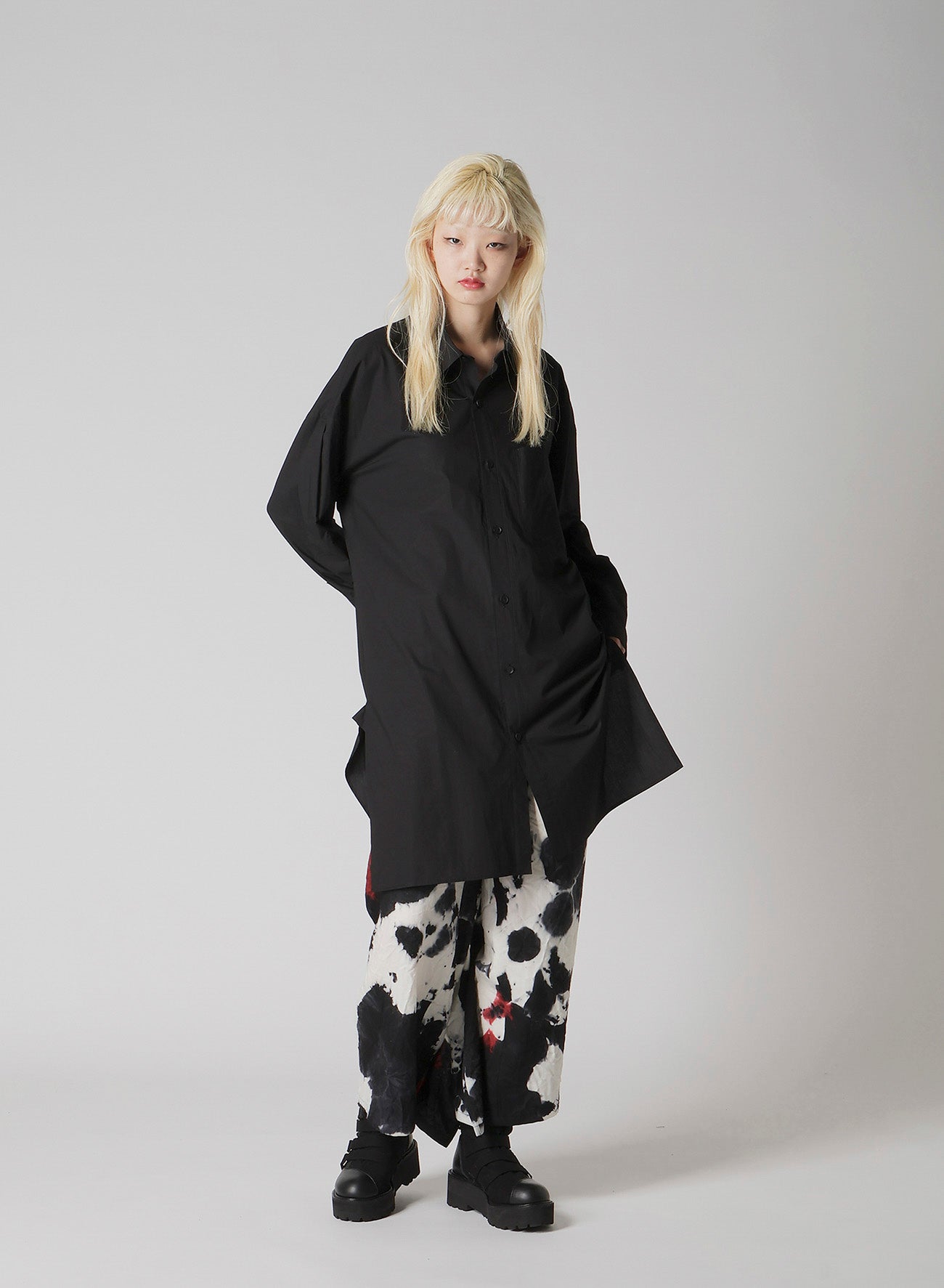 CHUSEN DYED VIYELLA FRILLED PANTS