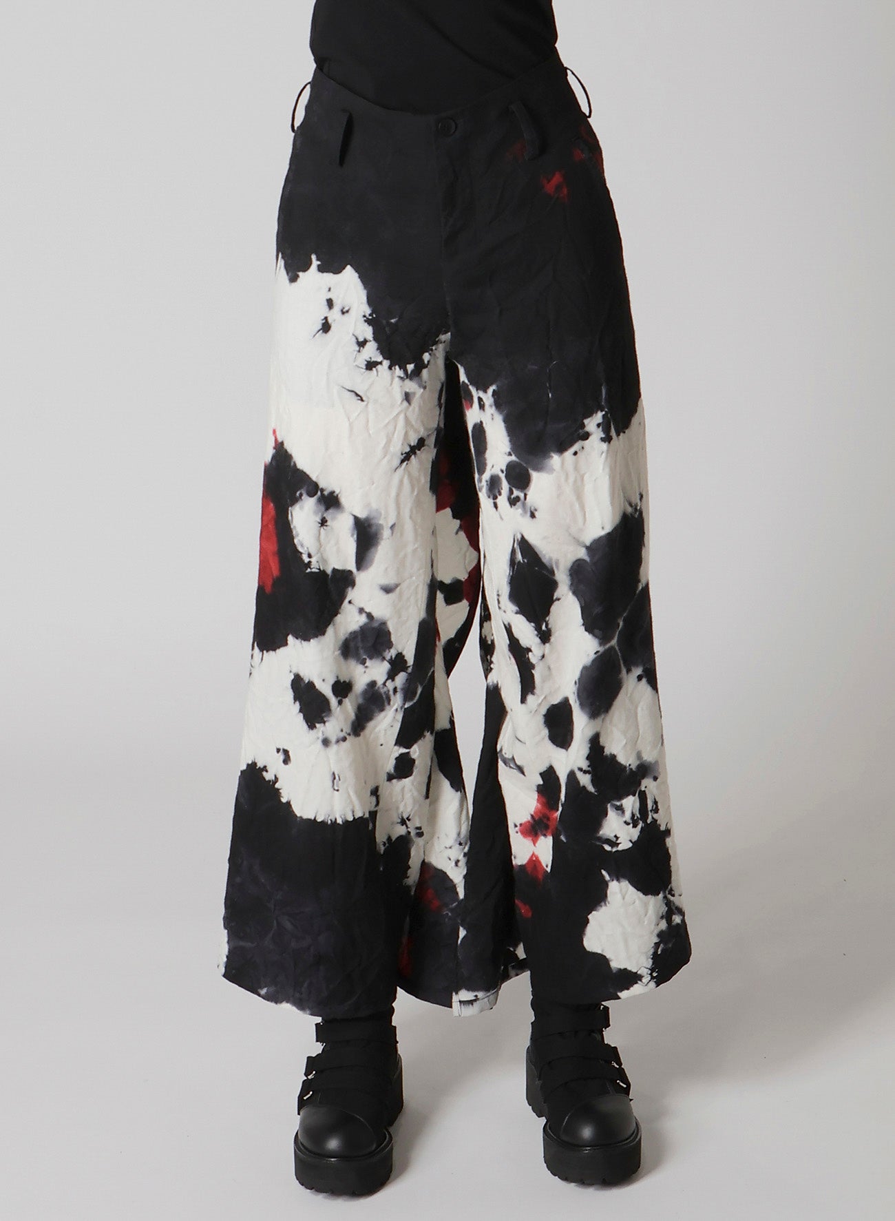 CHUSEN DYED VIYELLA FRILLED PANTS