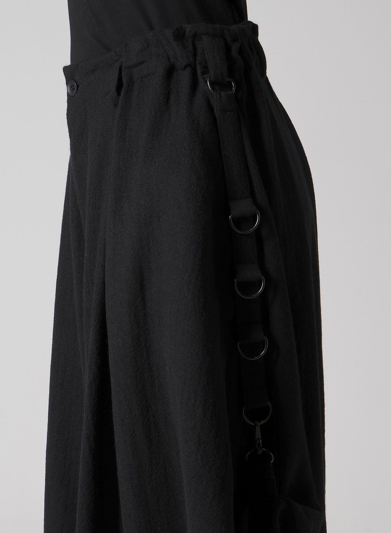WOOL VIYELLA PANTS WITH D RINGS