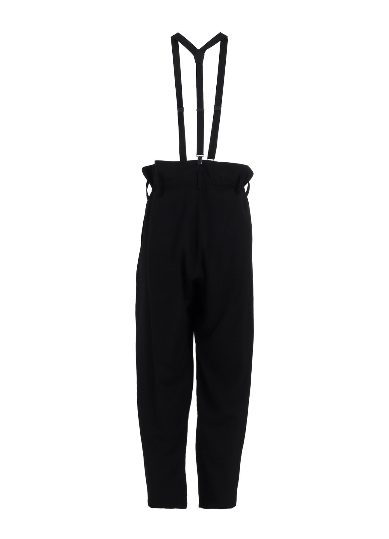 WOOL GABARDINE SUSPENDER PANTS