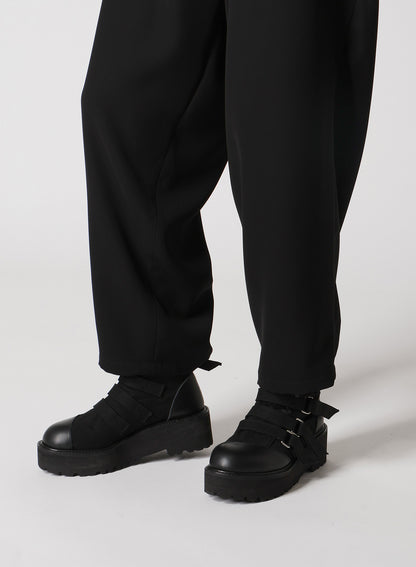 DOUBLE SATIN SUSPENDER PANTS