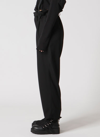 DOUBLE SATIN SUSPENDER PANTS