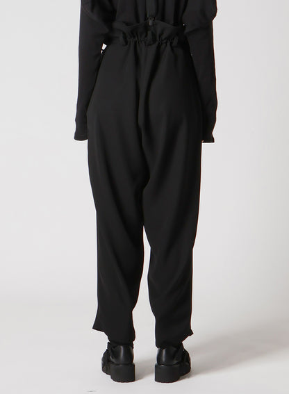 DOUBLE SATIN SUSPENDER PANTS