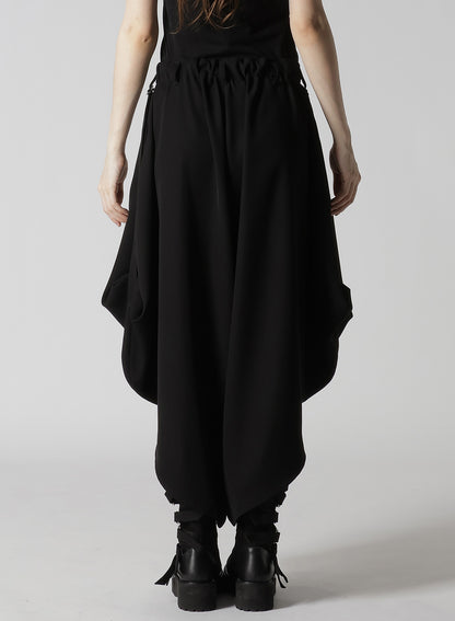 DOUBLE SATIN PANTS WITH D-RINGS