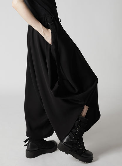 DOUBLE SATIN PANTS WITH D-RINGS