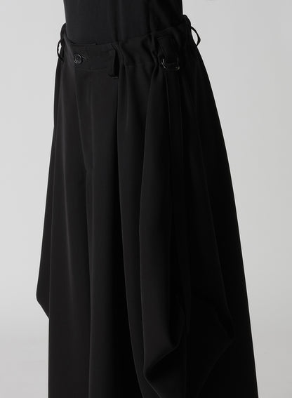 DOUBLE SATIN PANTS WITH D-RINGS