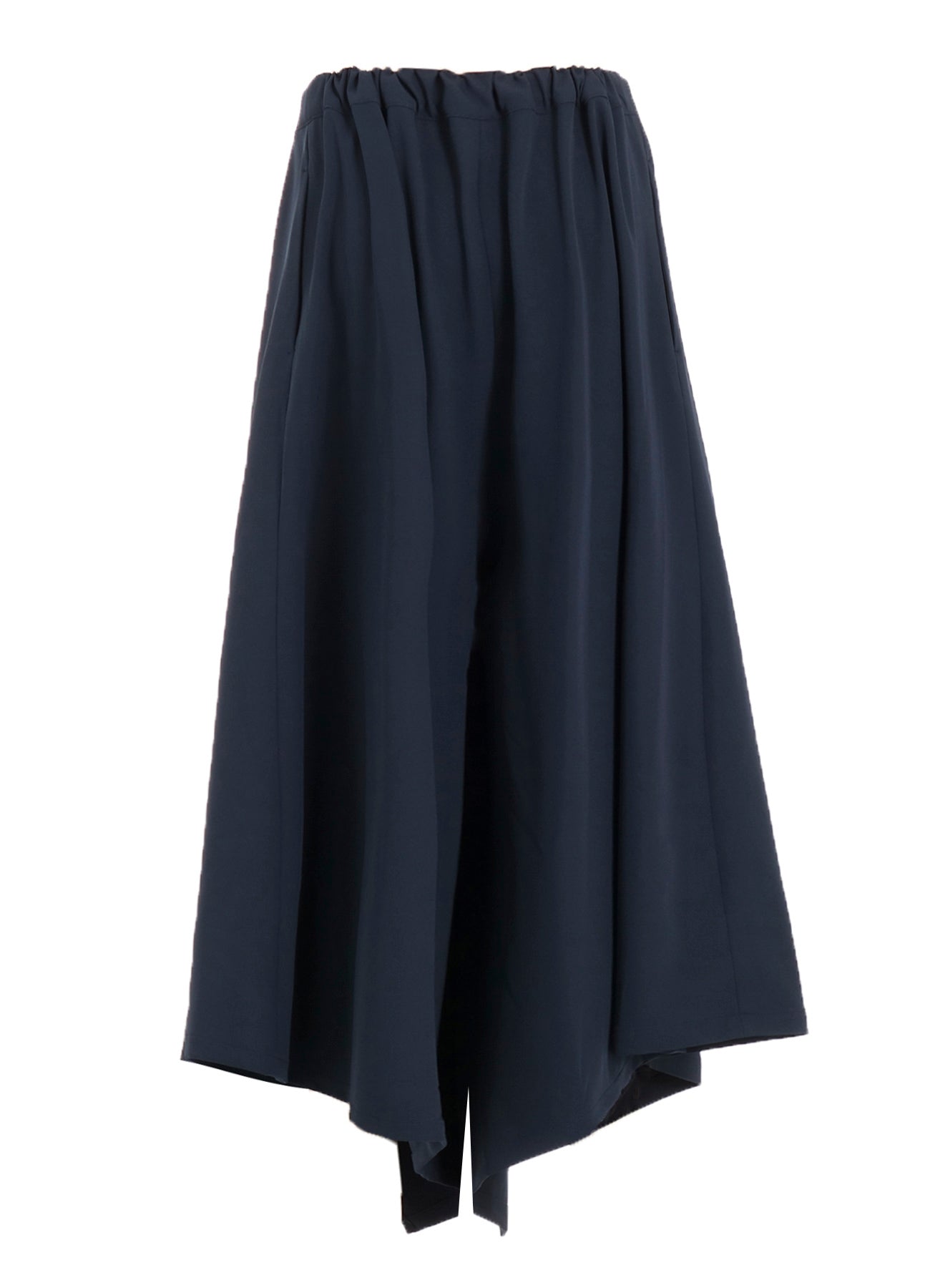 DOUBLE SATIN WIDE PANTS WITH WAIST TAB A