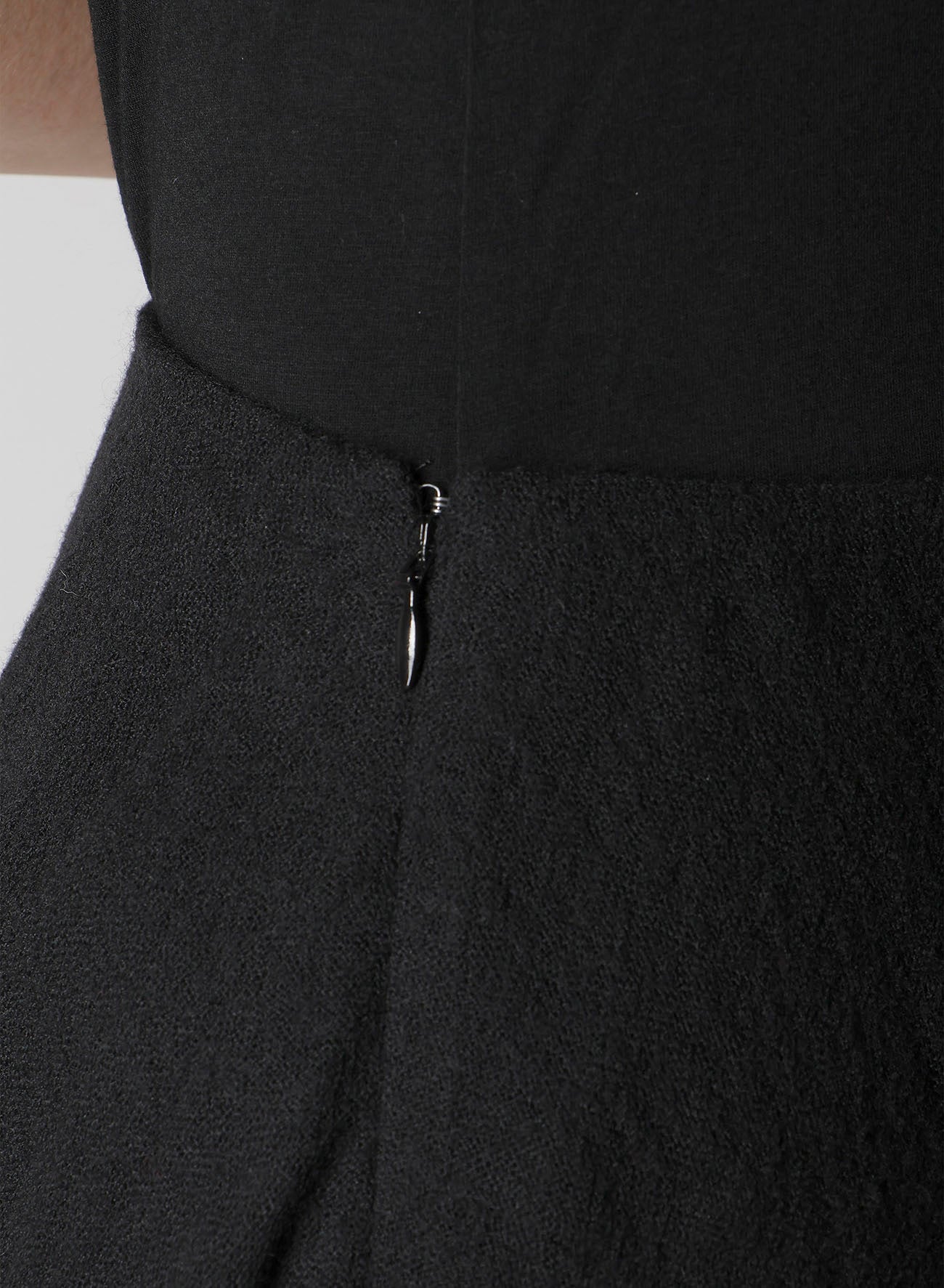 WOOL GAUZE FRILLED SKIRT
