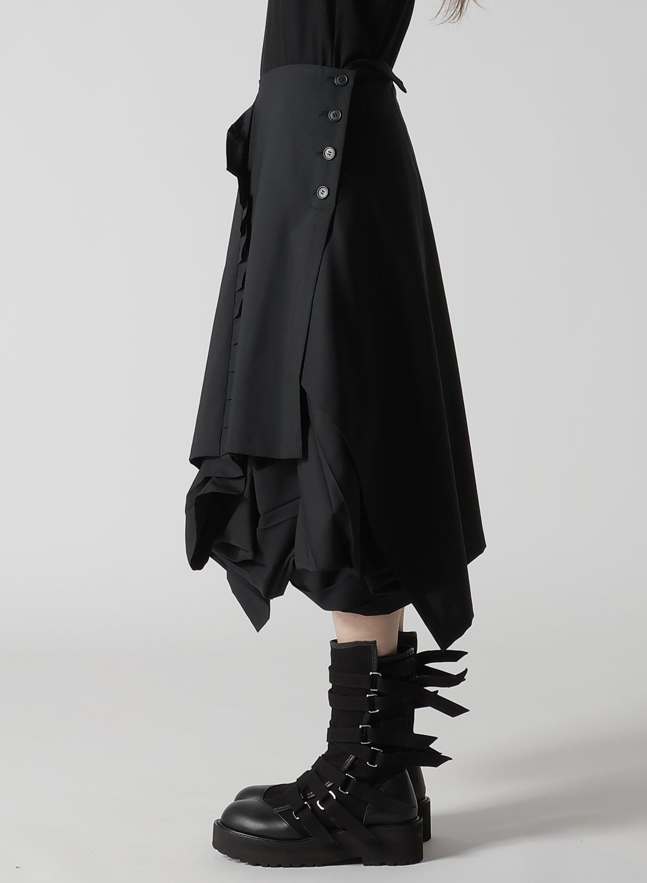 TROPICAL PLEATS CONBINATION SKIRT