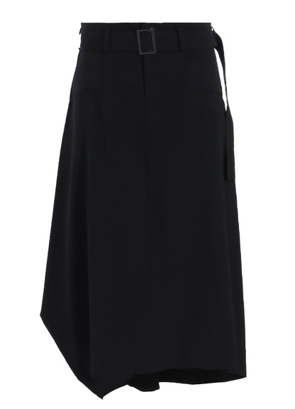 WOOL GABARDINE BOX SKIRT