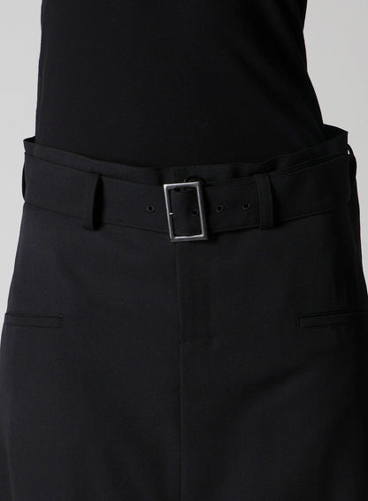 WOOL GABARDINE BOX SKIRT