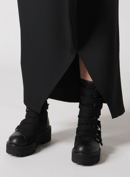 WOOL GABARDINE PUFF SKIRT