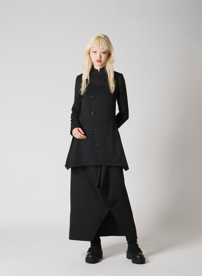 WOOL GABARDINE PUFF SKIRT