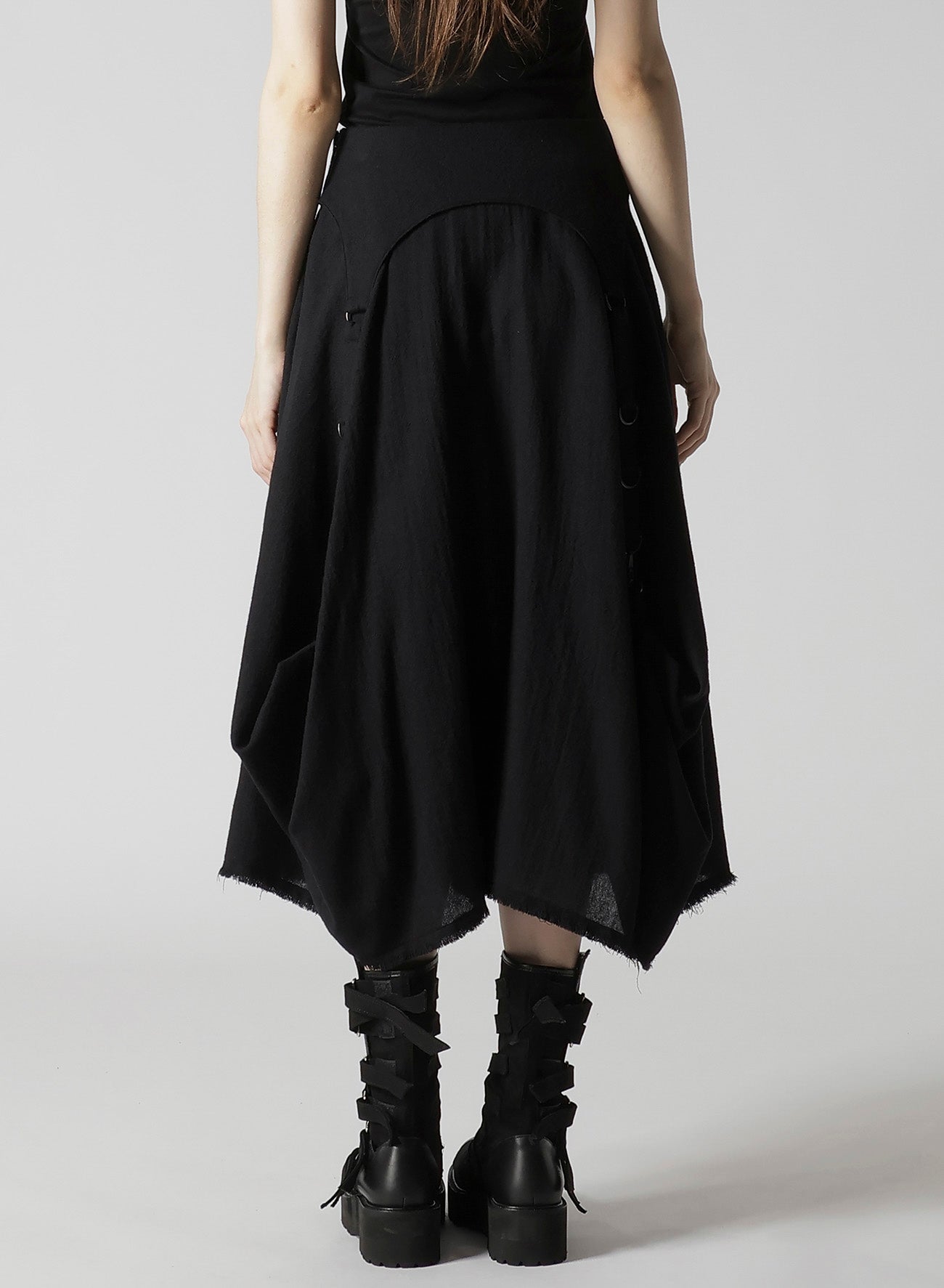 WOOL VIYELLA D RING SKIRT