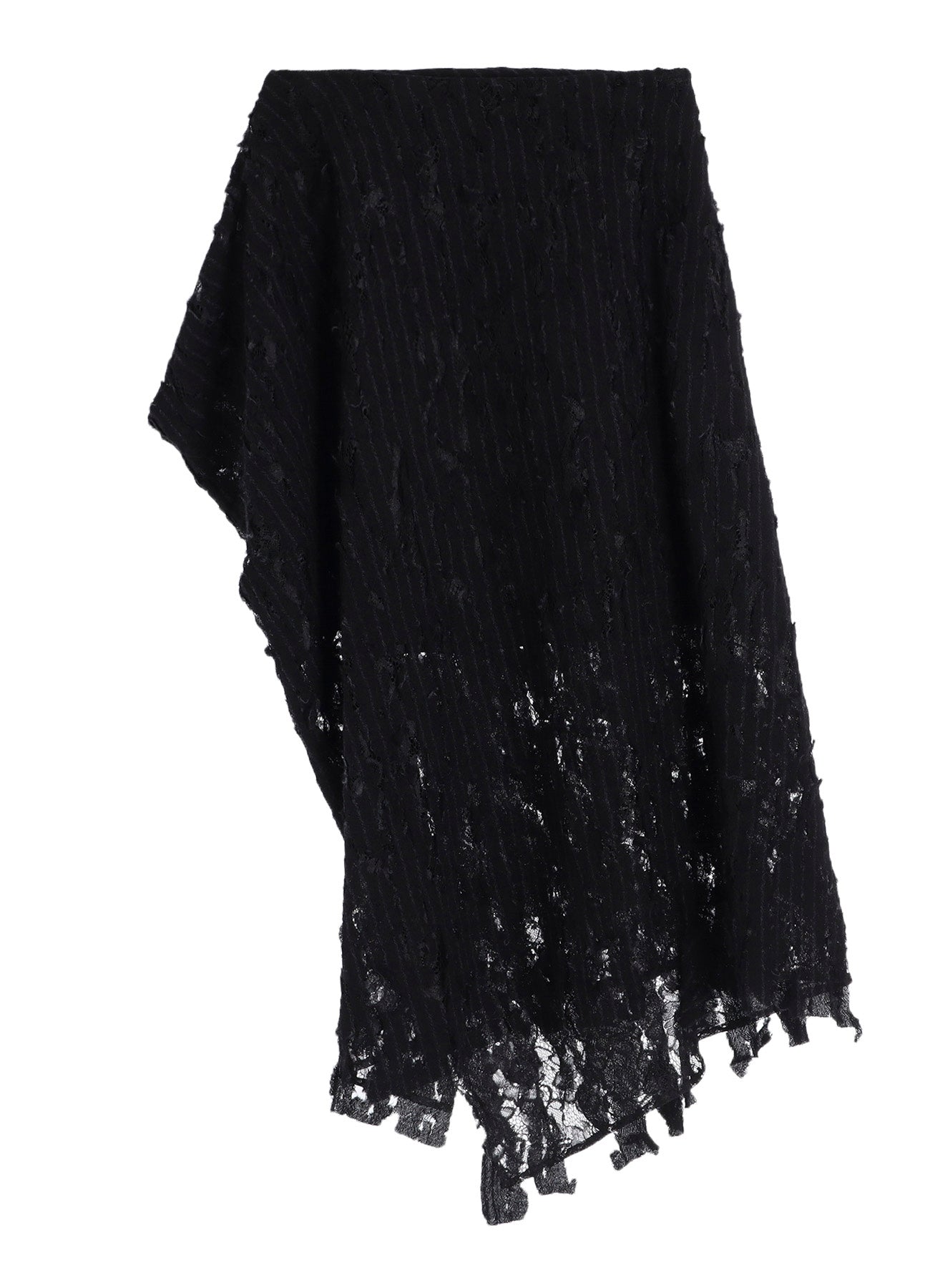 DAMEGED STRIPE PUFF SKIRT