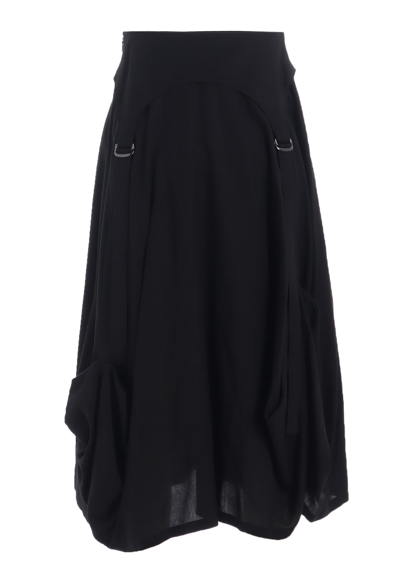 POPLIN SKIRT WITH D-RINGS