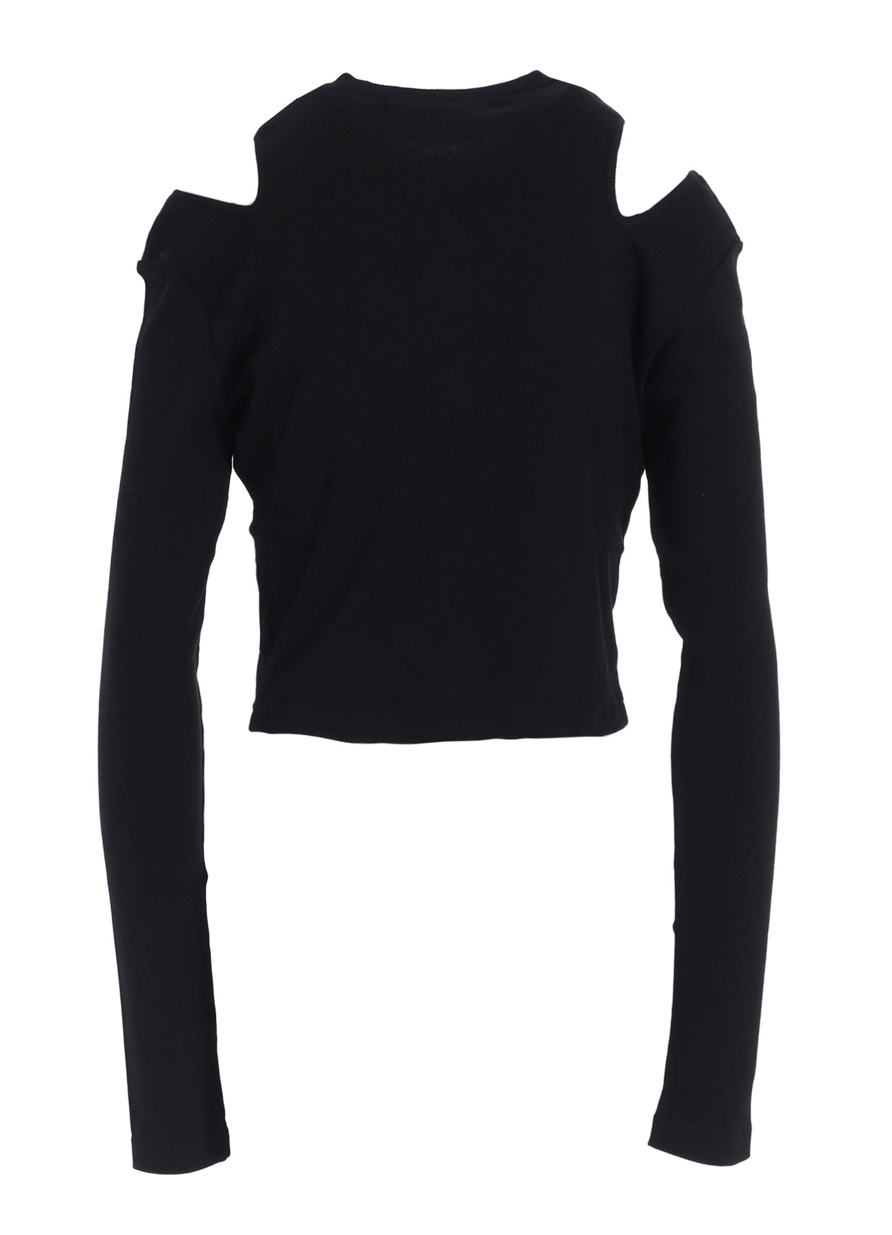 COTTON RAYON RIB SLIT CARDIGAN