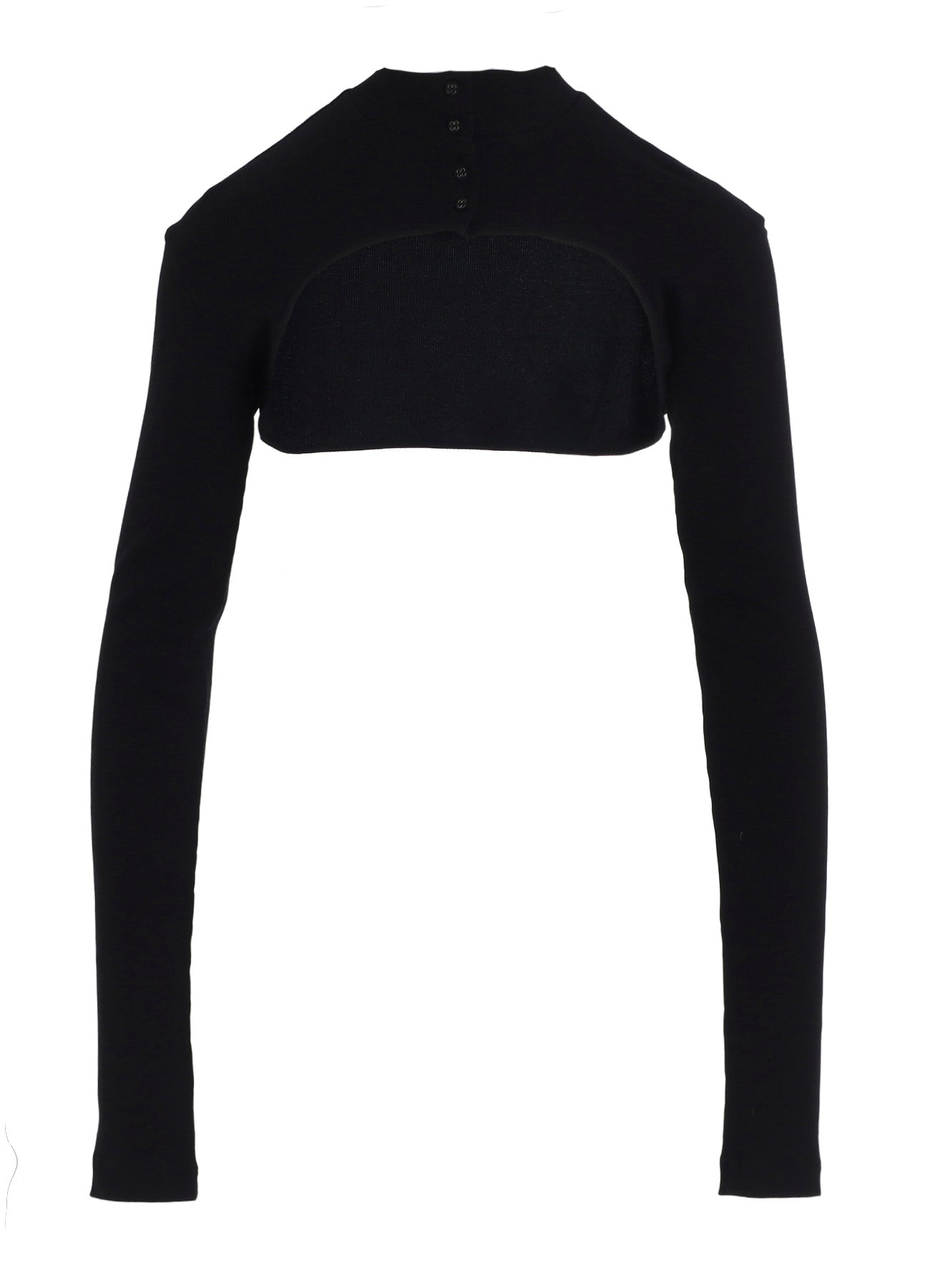 COTTON RAYON RIB CHINA COLLAR T-SHIRT