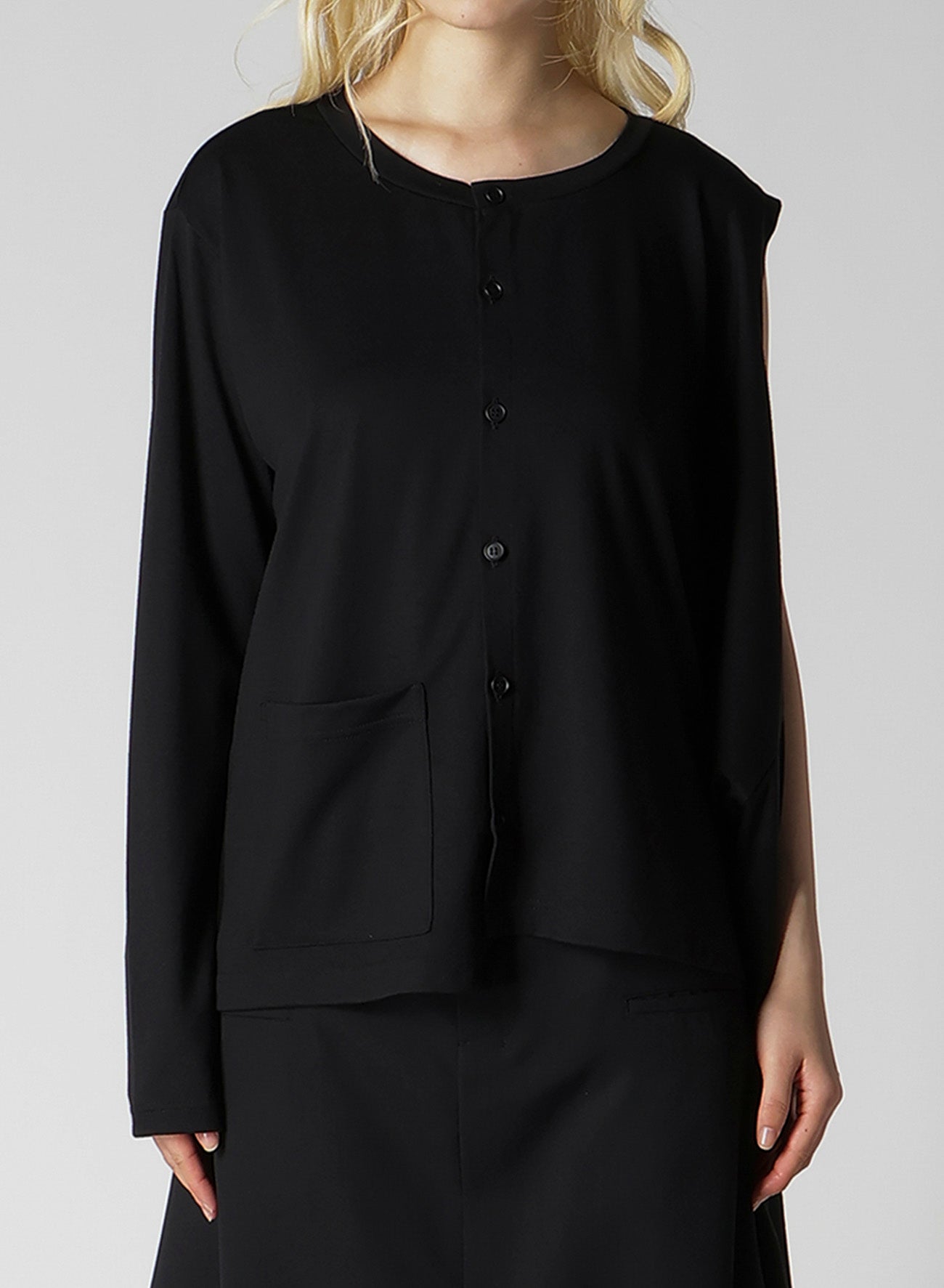 PLAIN STITCH 2WAY LONG SLEEVE T-SHIRT