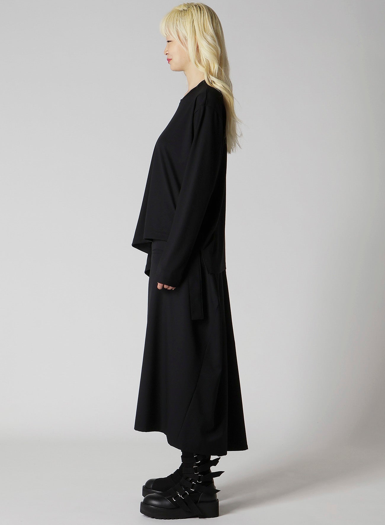 PLAIN STITCH 2WAY LONG SLEEVE T-SHIRT